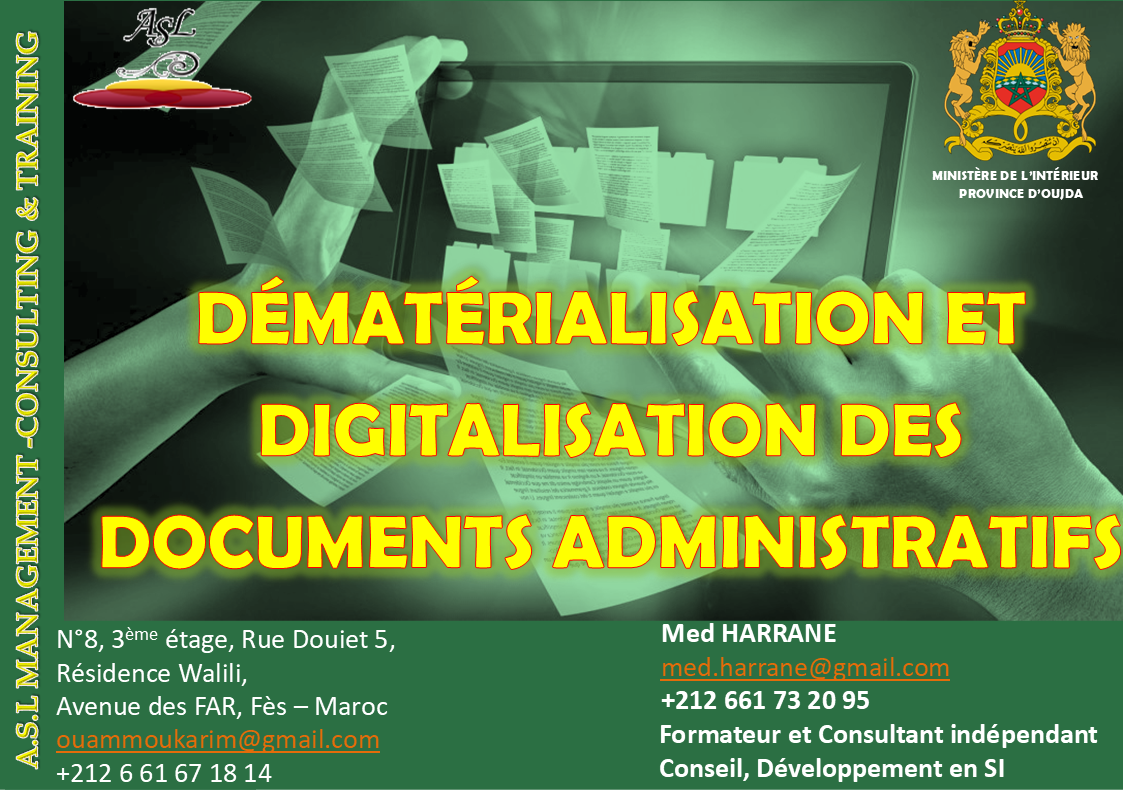 You are currently viewing Dématérialisation des documents Administratifs